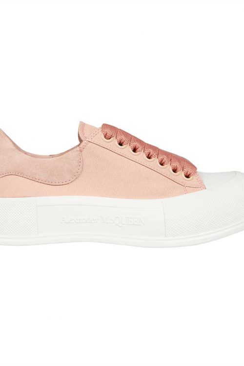 Alexander McQueen DECK LACE UP PLIMSOLL Sneakers – Pink