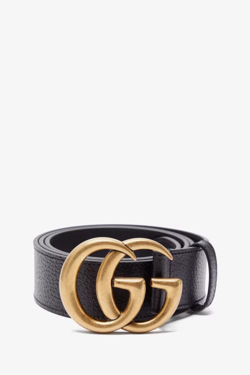 Gucci GG textured-leather belt